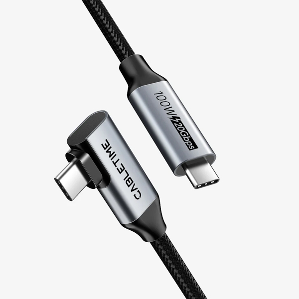 Cáp USB-C to USB-C PD100W Gen2 USB3.1 20Gbps 100W/5A Dài 0.5M CU24E